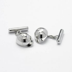 Cufflinks - Jockey Cap on Chain